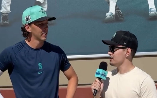 Marine Layer Podcast Rocks Haka interviewing Logan Gilbert, Mariners Pitcher.