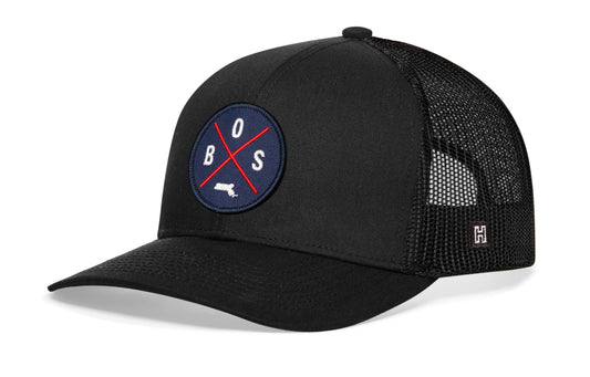 Haka Boston Trucker Hat, Black snapback, fans of Fenway Park. The Hub