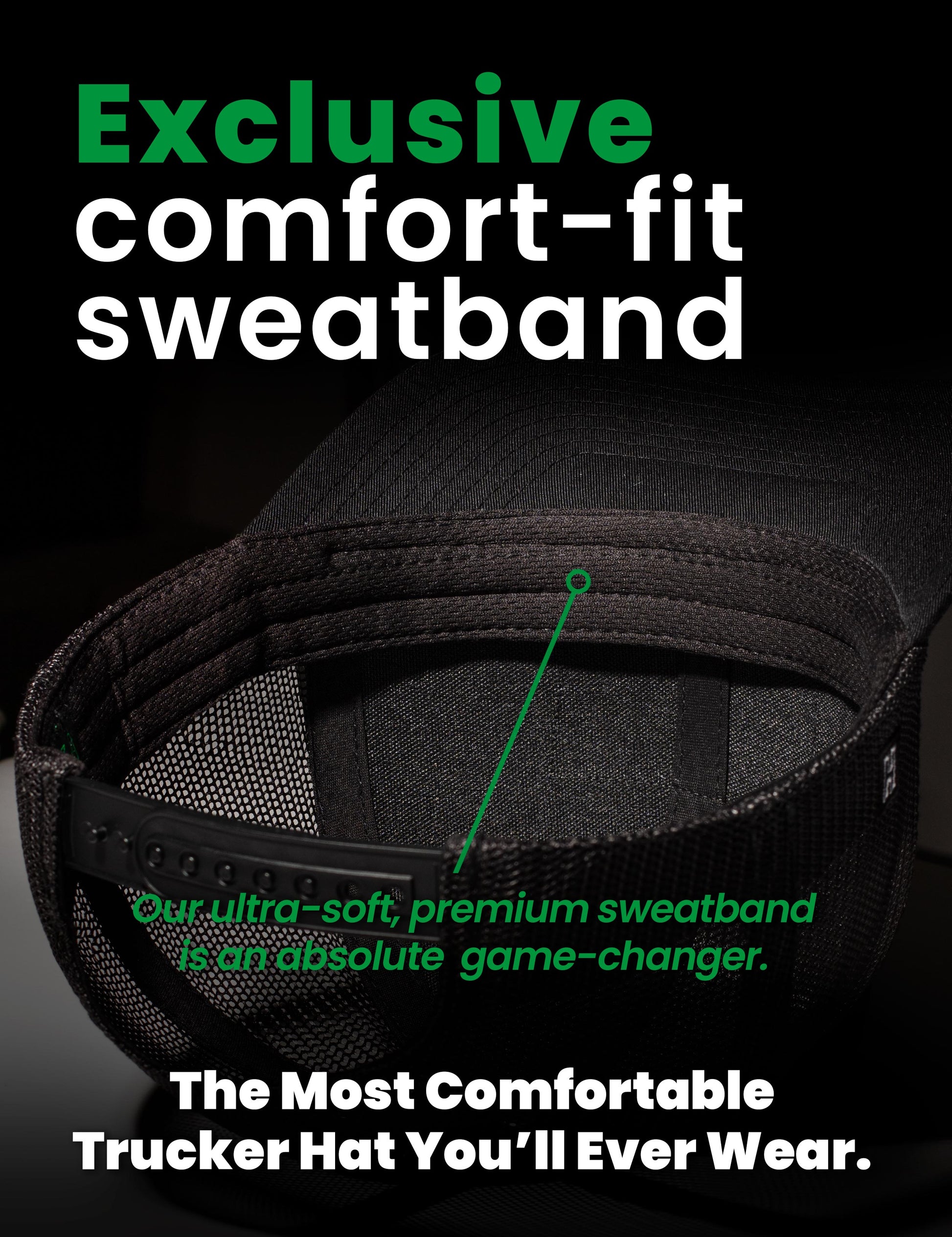 Haka Hat exclusive comfort-fit sweatband trucker hat