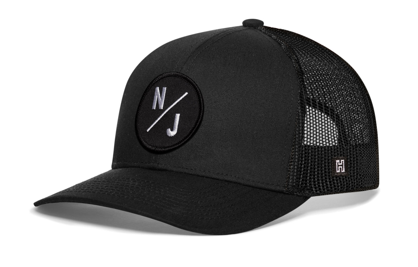 Haka New Jersey Trucker Hat, Black snapback, fans of Atlantic City. The Garden State