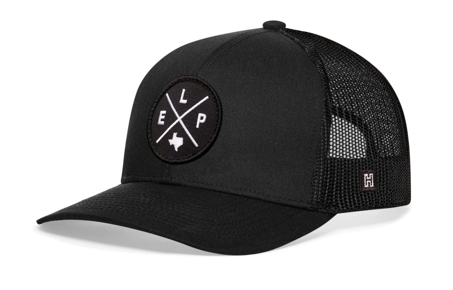 Gorra de camionero El Paso | Gorra snapback ELP negra