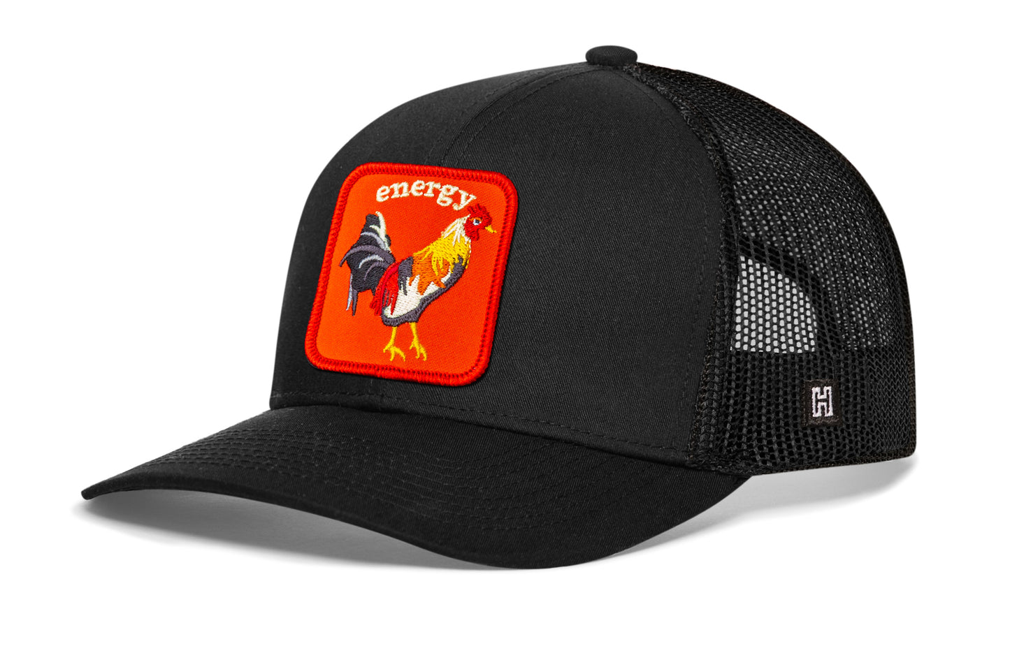 Gorra de camionero Rooster Energy | Gorra snapback Black Chicken