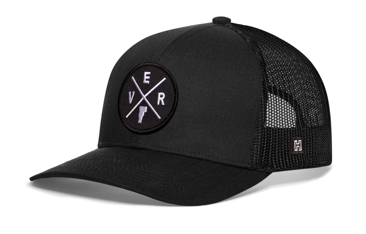 Gorra de camionero Vermont | Gorra negra VER Snapback