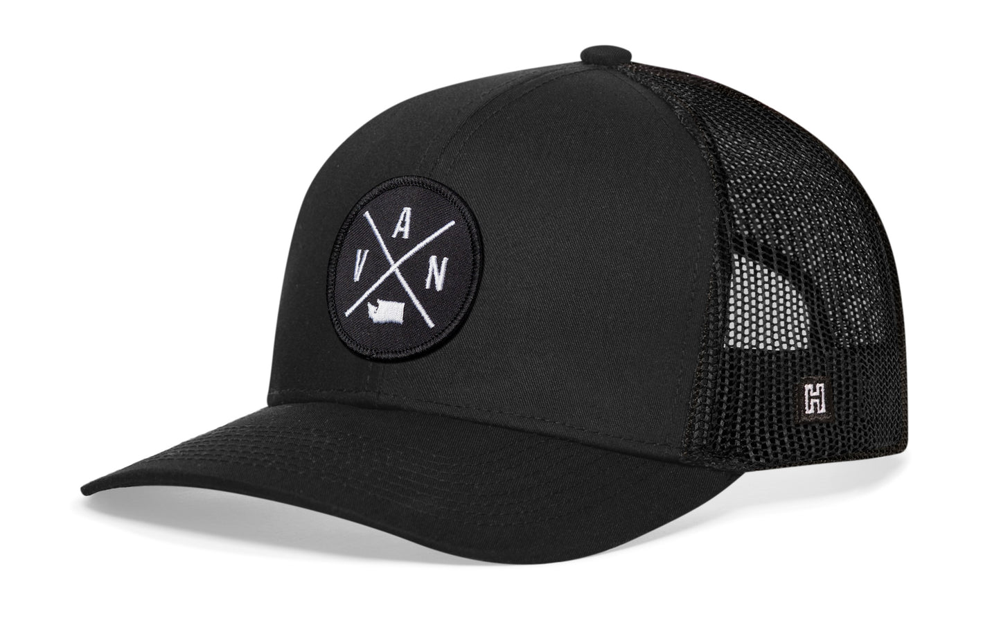Vancouver Trucker Hat | Black VAN Snapback