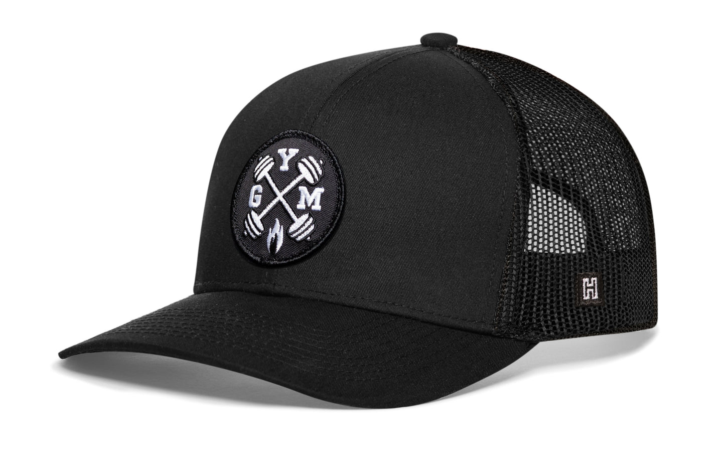 GYM Trucker Hat | Black Workout Snapback
