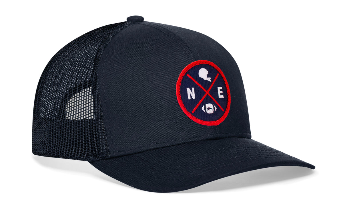 Casquette Boston Trucker | Casquette snapback noire BOS X Football