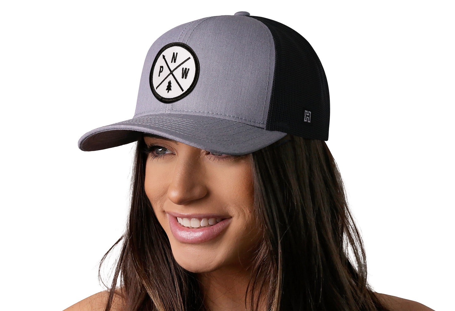 PNW Trucker Hat | Gray Black Pacific Northwest Snapback