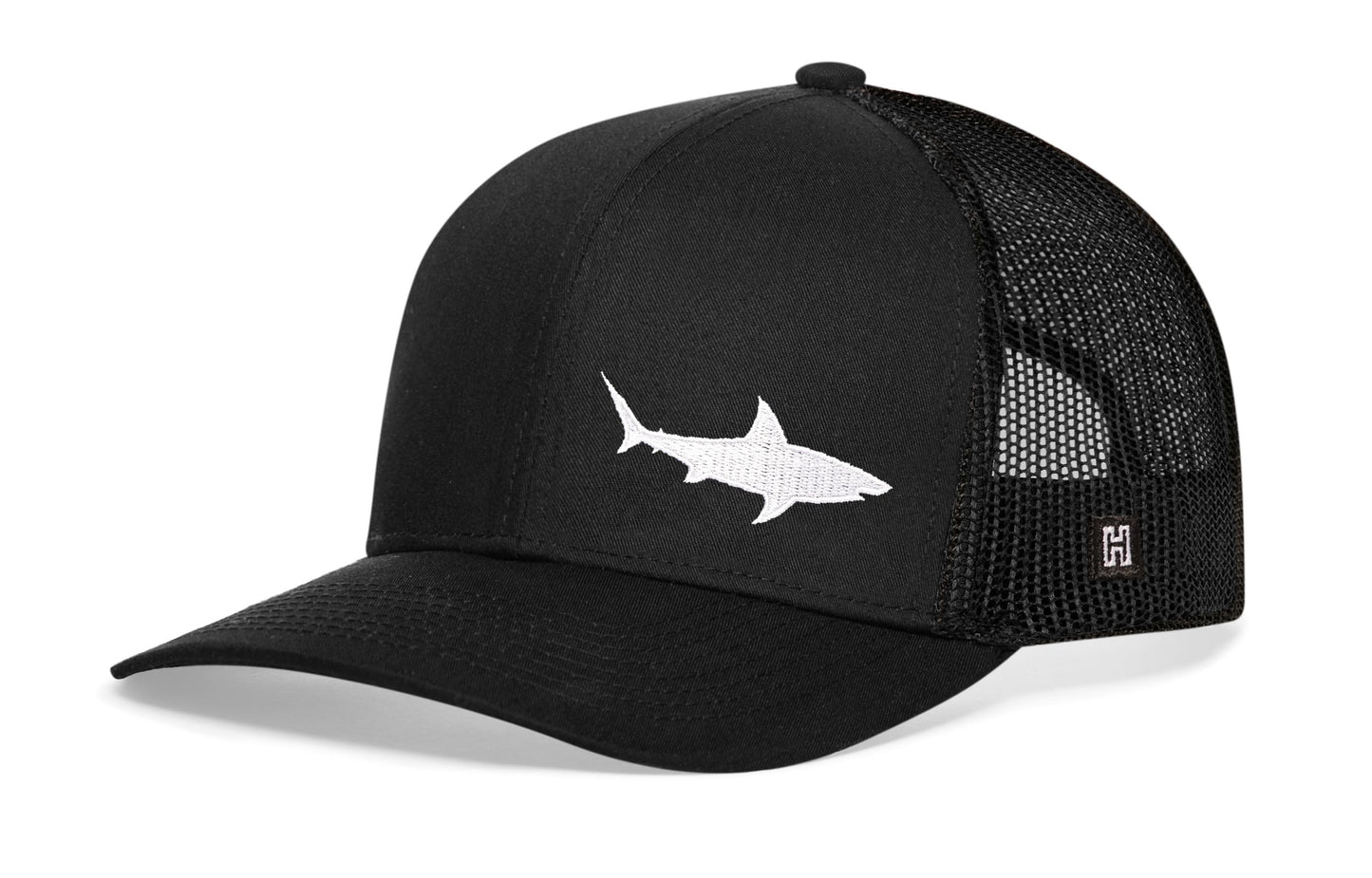 Gorra de camionero Shark | Gorra snapback playera negra