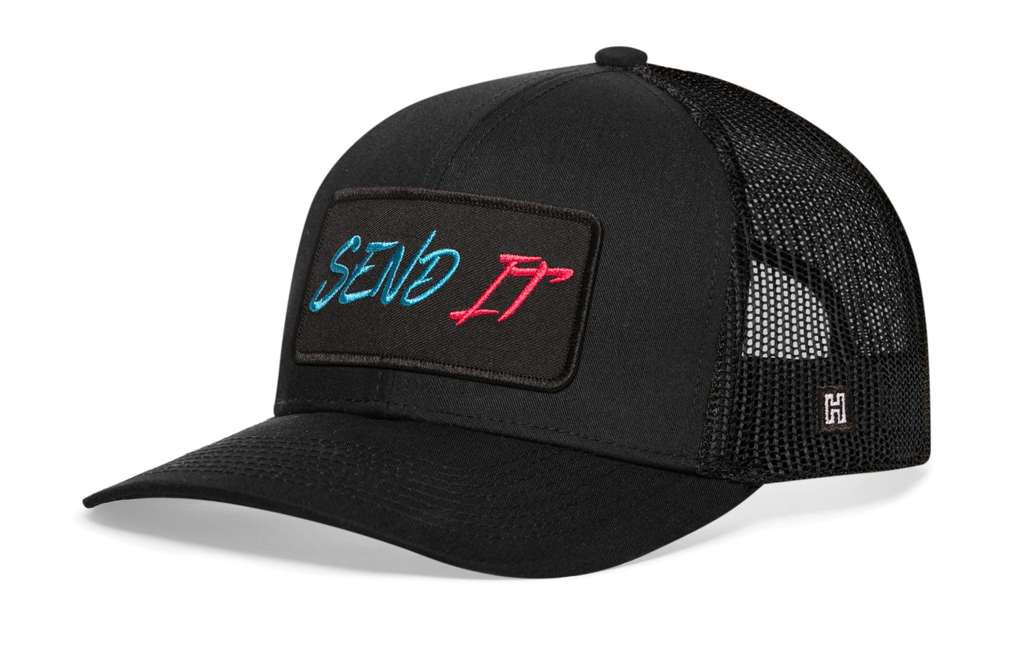 Gorra de camionero Send It | Snapback negra