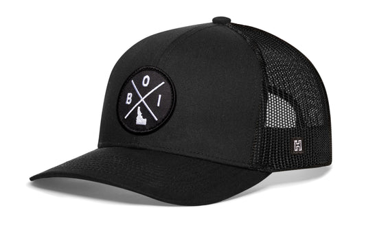 Haka Boise Trucker Hat, Black snapback, fans of Idaho. The City of Trees