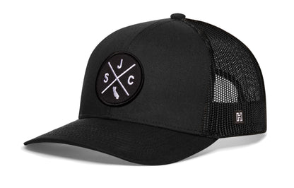 San Jose Trucker Hat  |  Black SJC Snapback