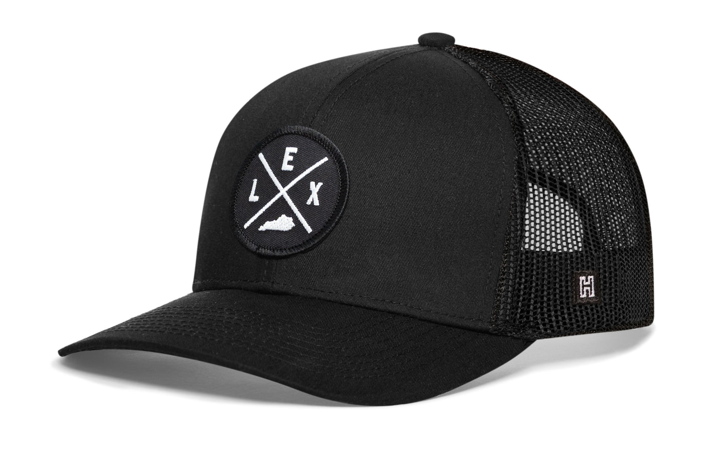 Lexington Trucker Hat  |  Black LEX Snapback