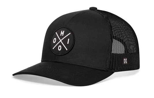 Haka Ohio X Trucker Hat, Black snapback For fans of The Buckeye State. The Heart of it All.