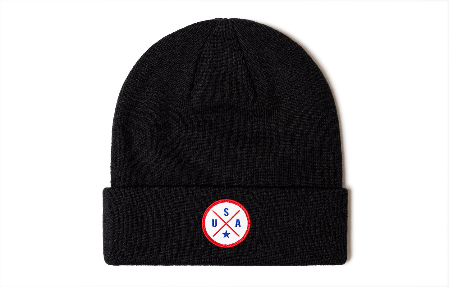 Black USA Beanie