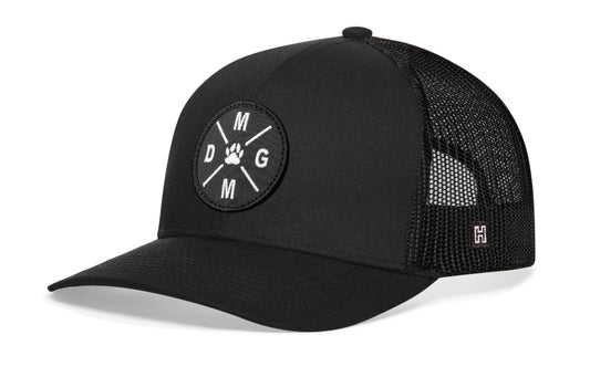 Dog Mom Trucker Hat  |  Black Snapback