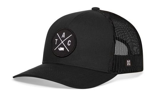 Tacoma Trucker Hat  |  Black TAC Snapback