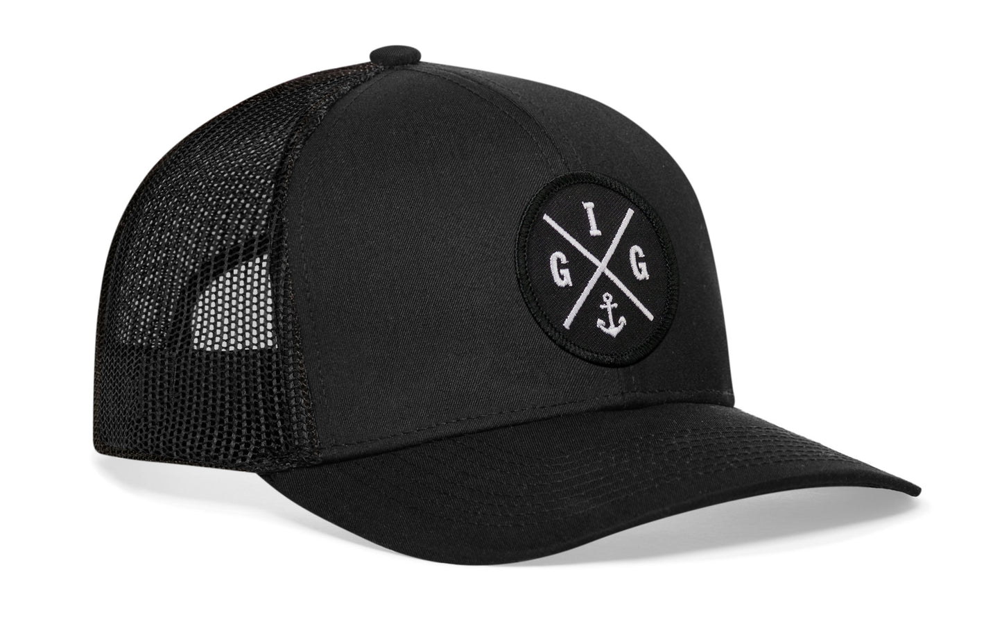 Gig Harbor Trucker Hat  |  Black GIG Snapback