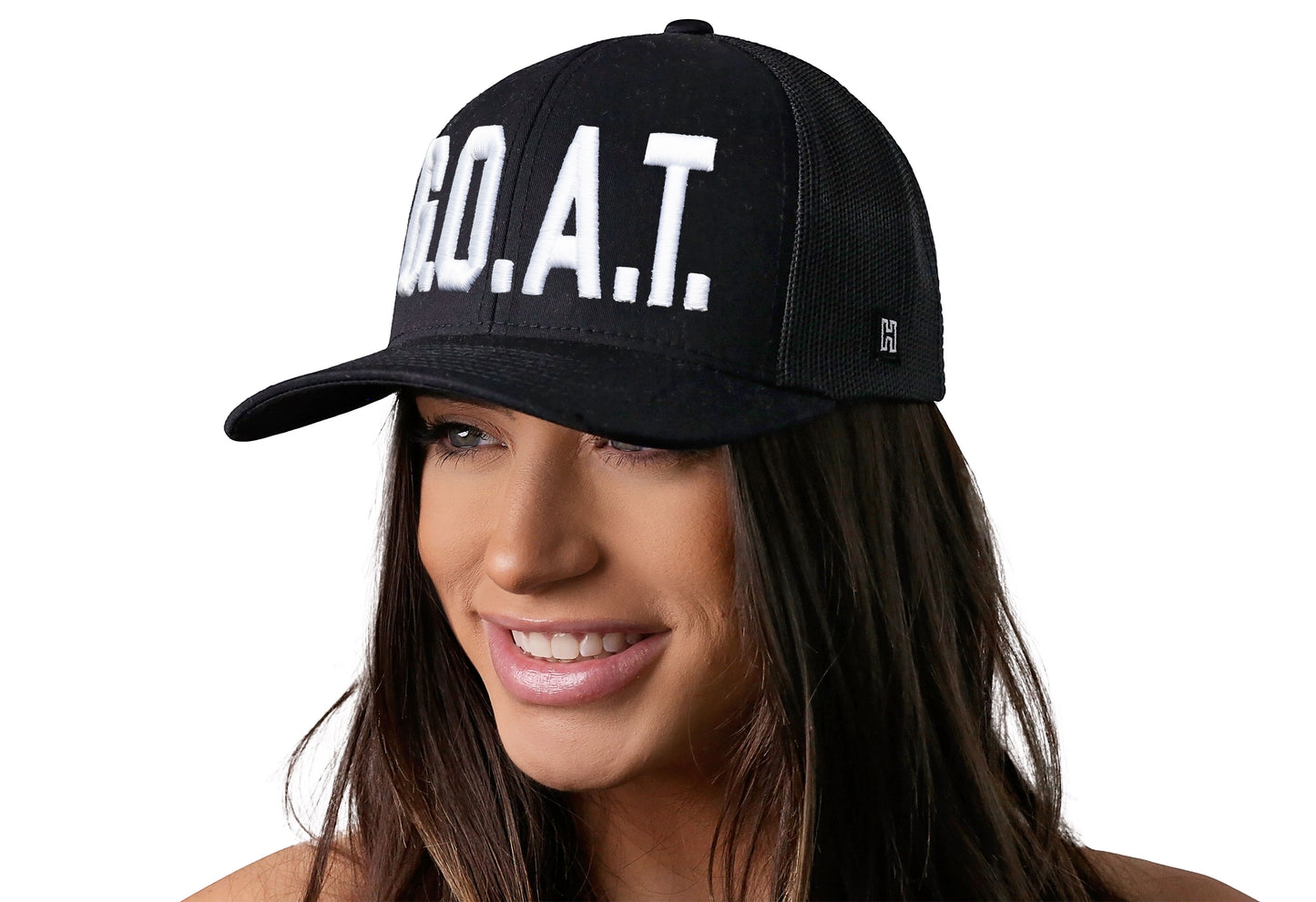 G.O.A.T. Trucker Hat  |  Black GOAT Snapback