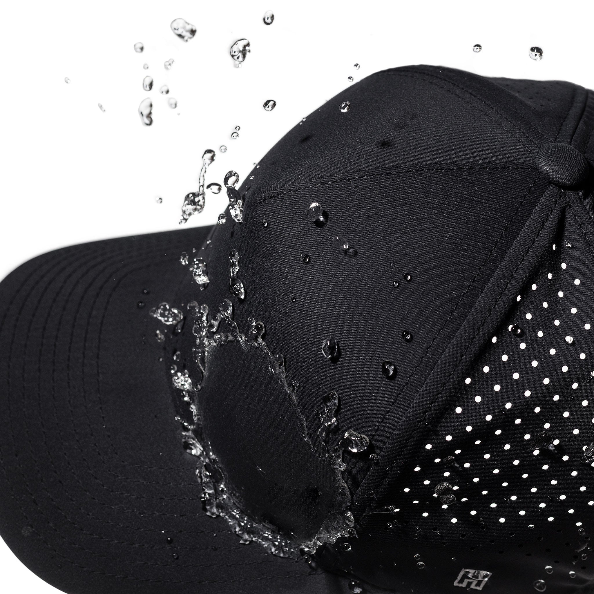 Cross Performance 5-Panel Hat | Black PVC Christian Flexfit