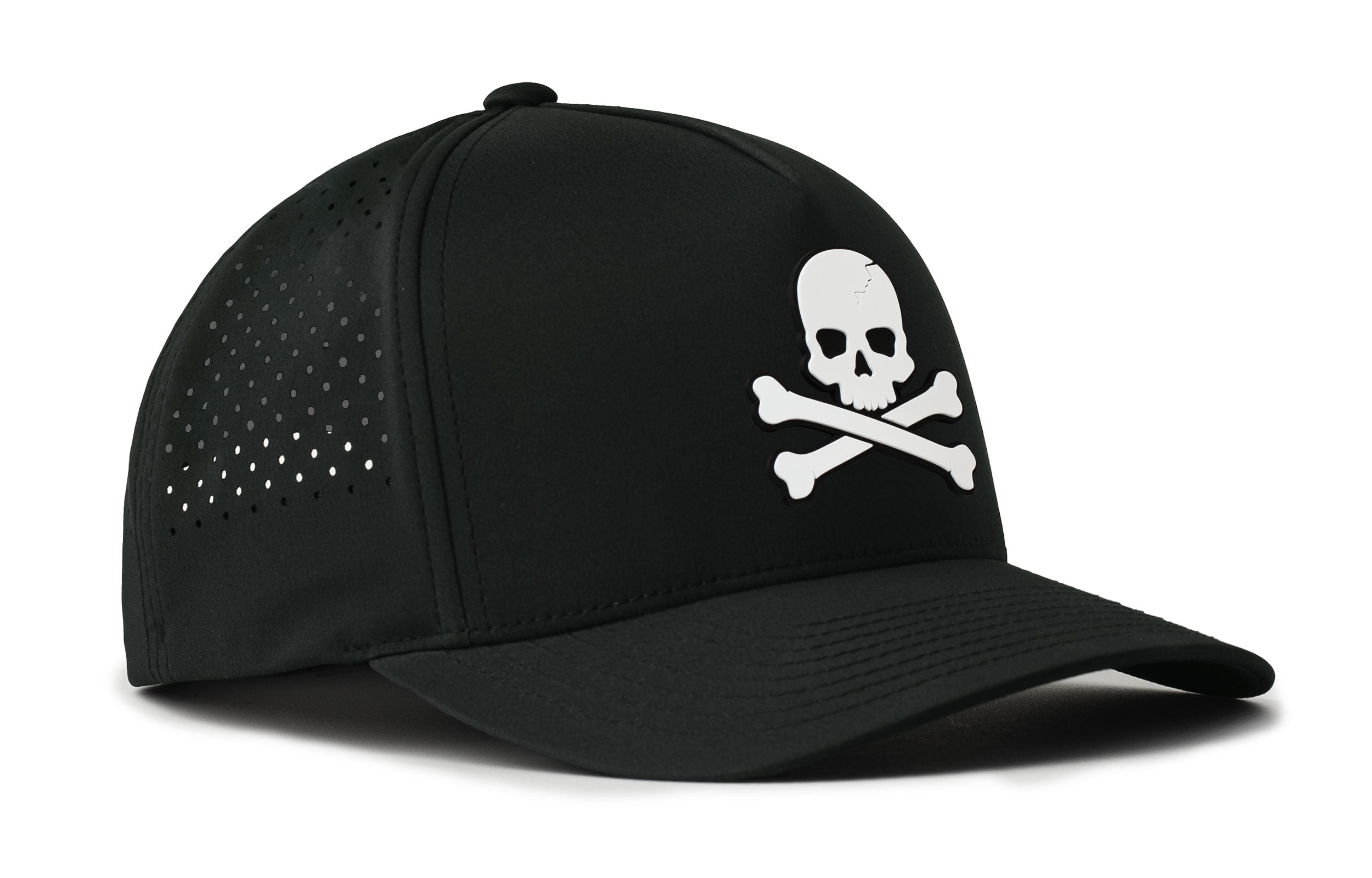 Cross Performance 5-Panel Hat | Black PVC Christian Flexfit