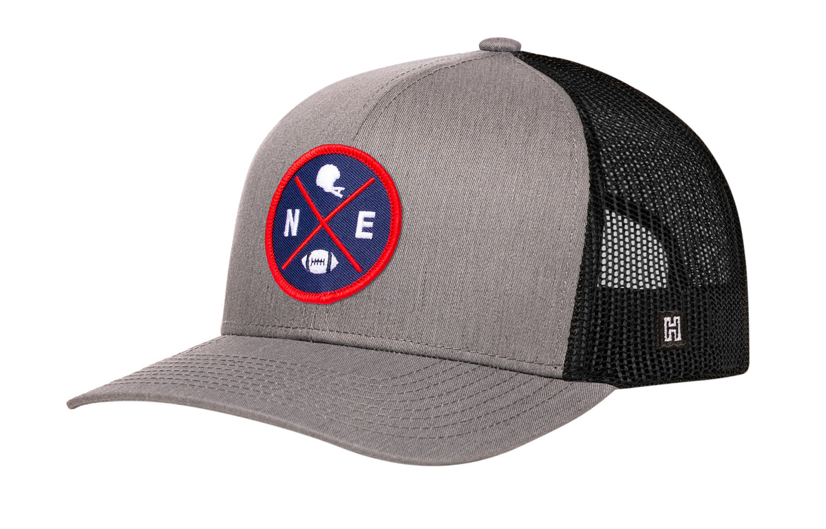 Casquette Boston Trucker  |  Casquette snapback noire BOS X Football