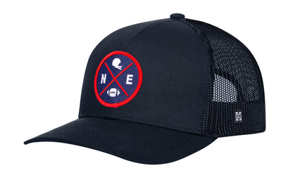 Casquette Boston Trucker  |  Casquette snapback noire BOS X Football