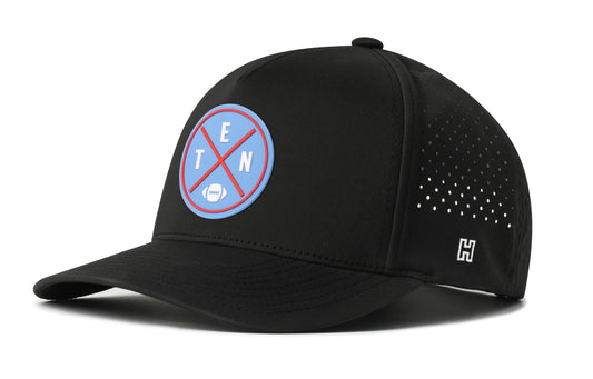 Tennessee Football Performance 5-Panel Hat, black snapback showing Haka brandmark on left side of cap.