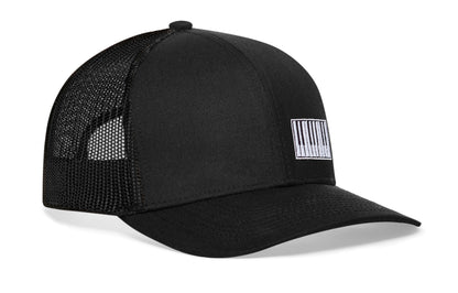 Piano Keys Trucker Hat  |  Black Piano Snapback