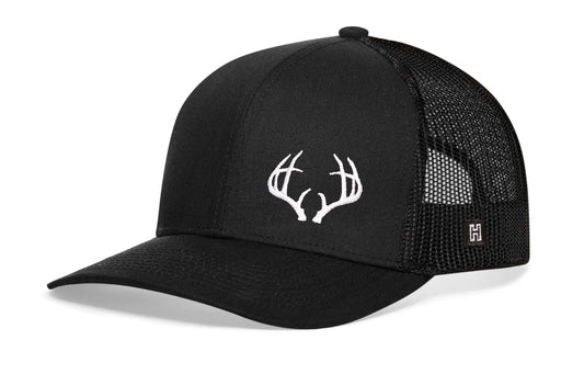 Antler Trucker Hat  |  Black Buck Snapback