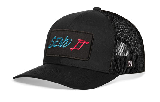 Send It Trucker Hat  |  Black Snapback